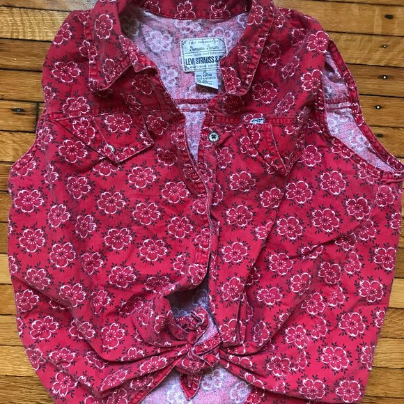 vintage levi strauss western button top - Picture 1 of 3